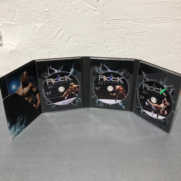 WWE Champion Wrestling The Rock, Three Disc Set, Dwayne Johnson Wrestle Mania - Picture 5 of 6